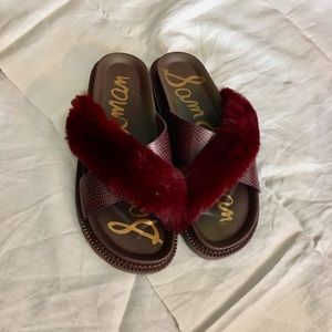 Sam Edelman Fur Sandals